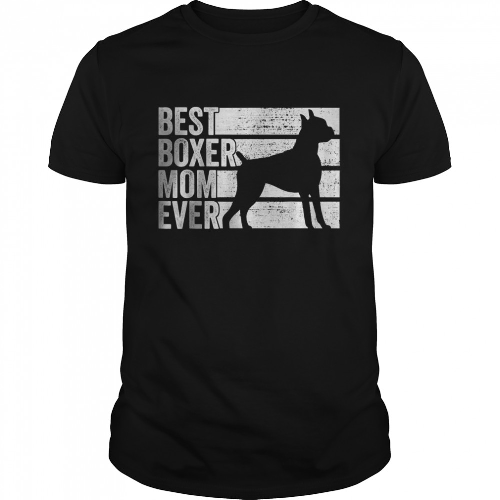 Boxer Mom Girl Dog Pet Animal Dogs  Classic Men's T-shirt