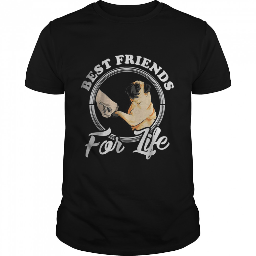 Best Friends For Life Funny Pug  Classic Men's T-shirt