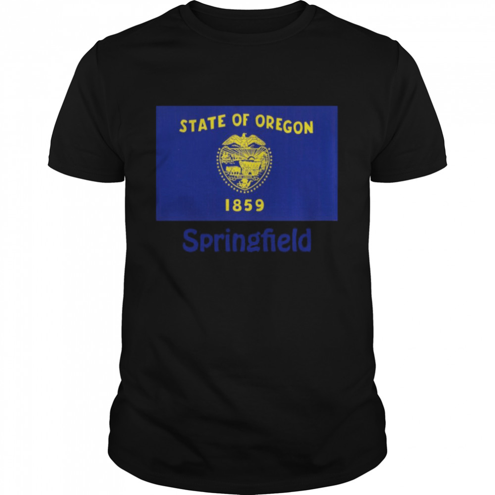 Springfield Oregon USA Flag Souvenir  Classic Men's T-shirt