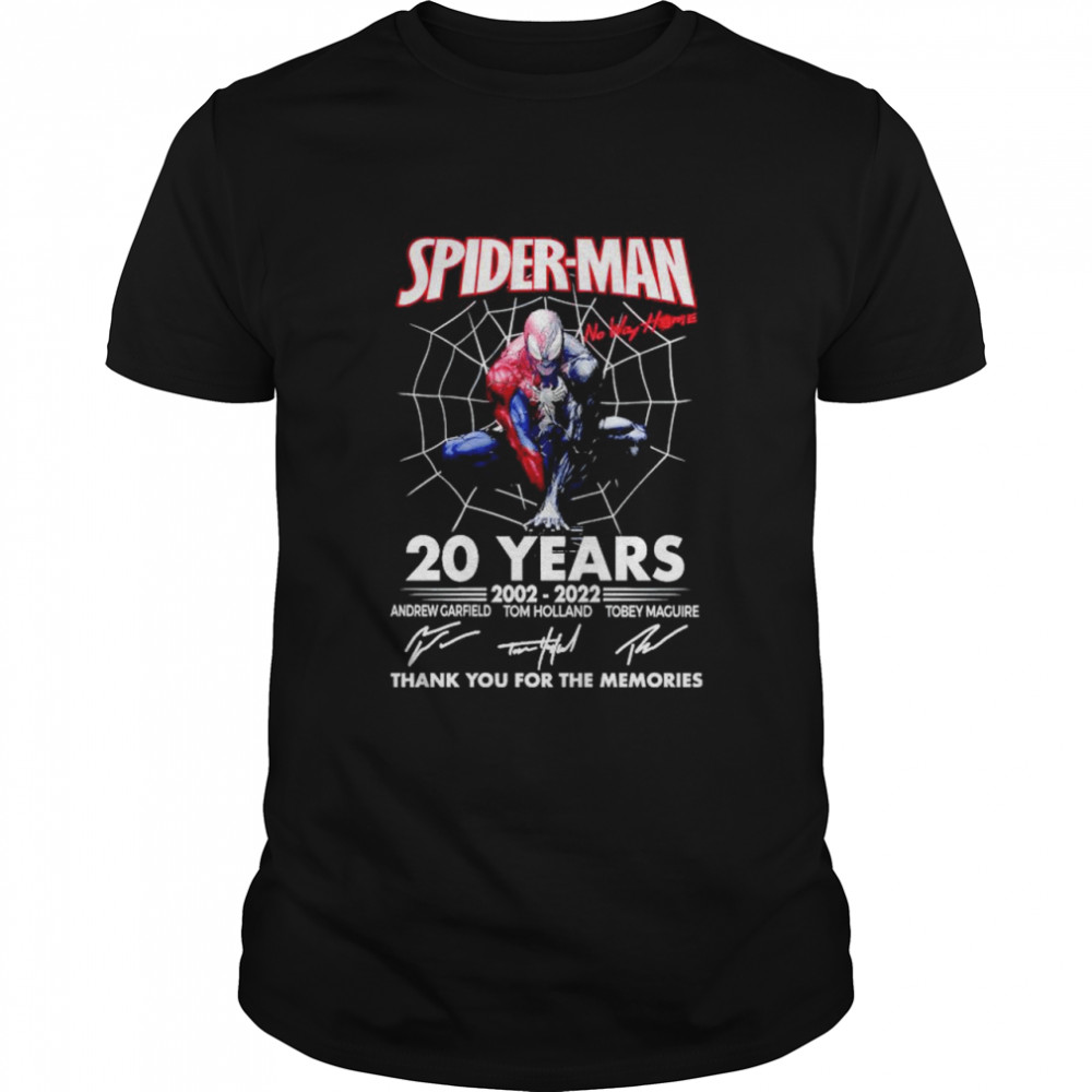 Spider-Man no way home 20 years 2002 2022 thank you for the memories shirt Classic Men's T-shirt
