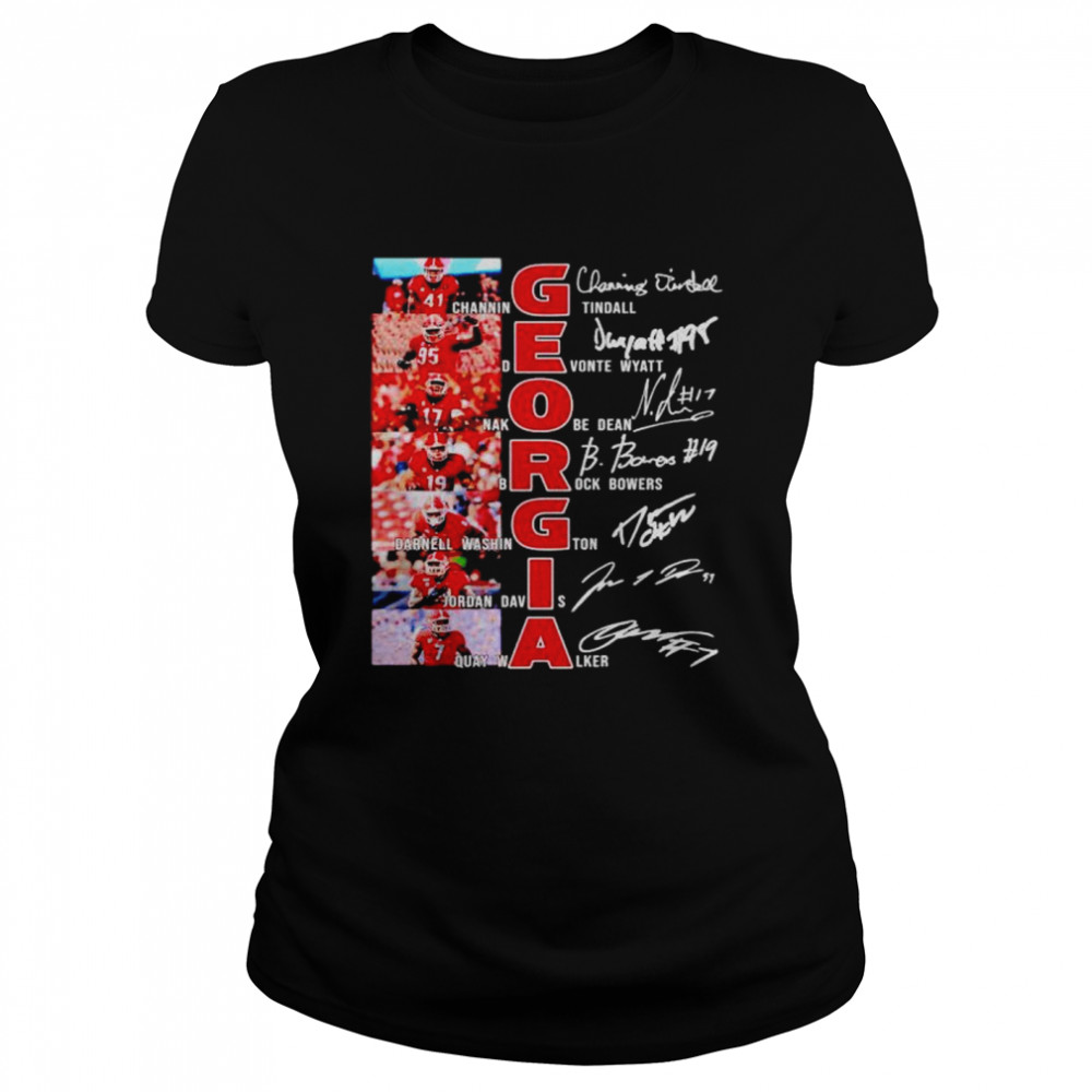 georgia Bulldogs players signature shirt Classic Women's T-shirt