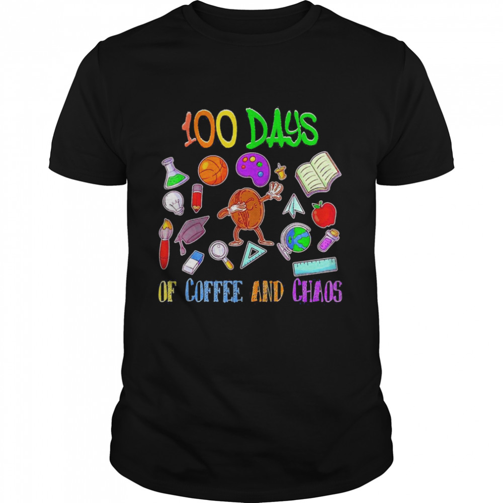 100 Days of Coffee and Chaos Teacher  Classic Men's T-shirt
