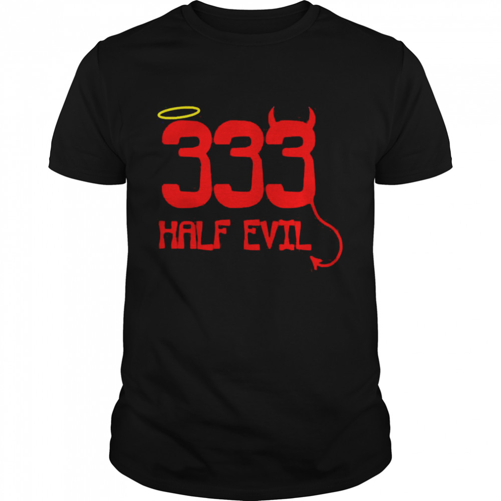 333 Half Evil Golden Halo Unisex  Classic Men's T-shirt
