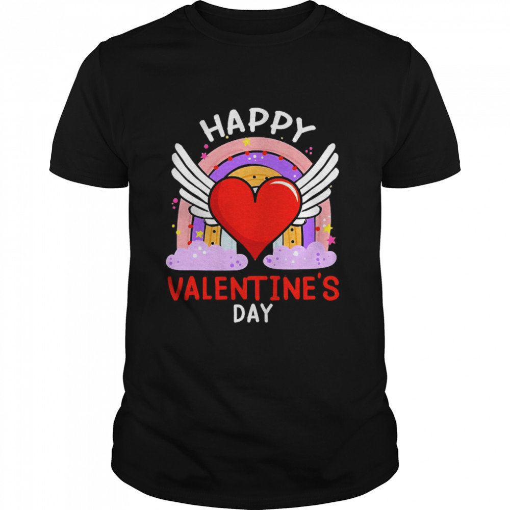 Happy Valentine’s Day Unique Graphic For Gift Your Loving One  Classic Men's T-shirt