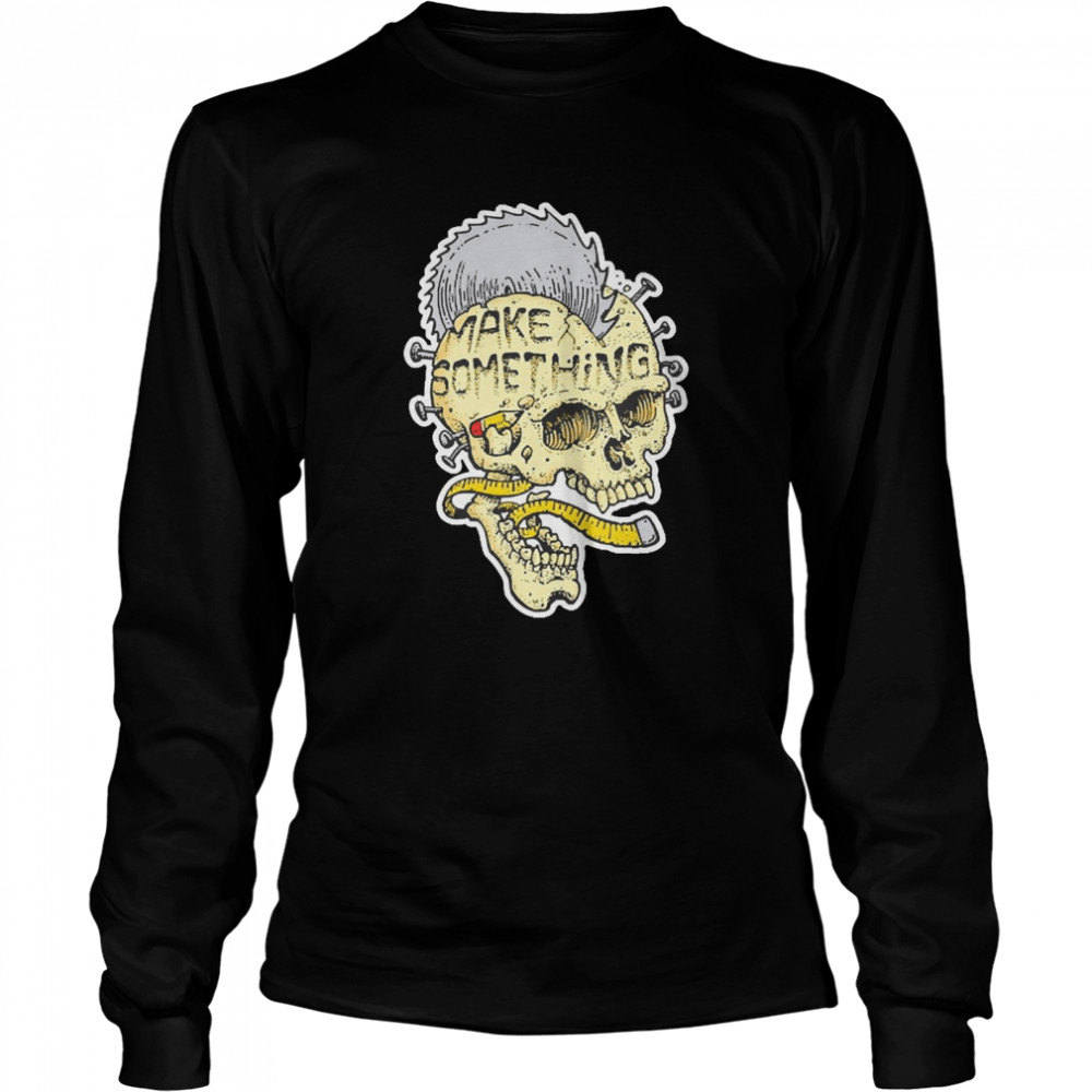 Make Something Skull Blade  Long Sleeved T-shirt