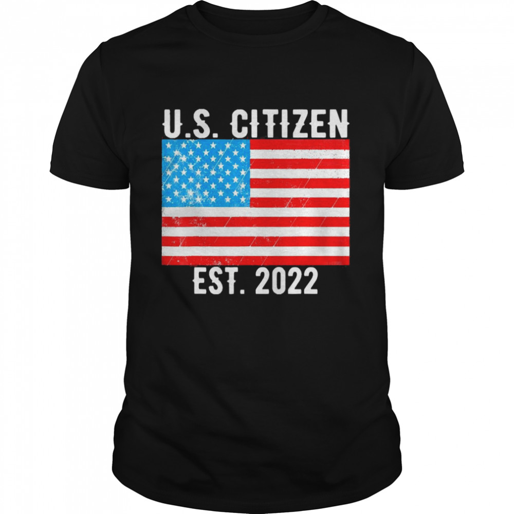New United States Citizen Est 2022 U.S Citizenship  Classic Men's T-shirt