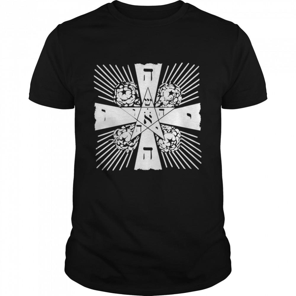 Rosy Cross Occult Hermetic Symbol Rosicrucianism  Classic Men's T-shirt
