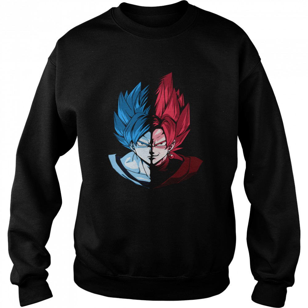 Blue Vs Rose Dragon Ball Z shirt Unisex Sweatshirt