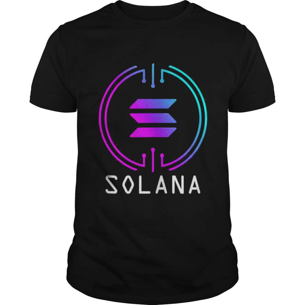 Cryptocurrency Solana SOL Crypto Blockchain Decentralized  Classic Men's T-shirt