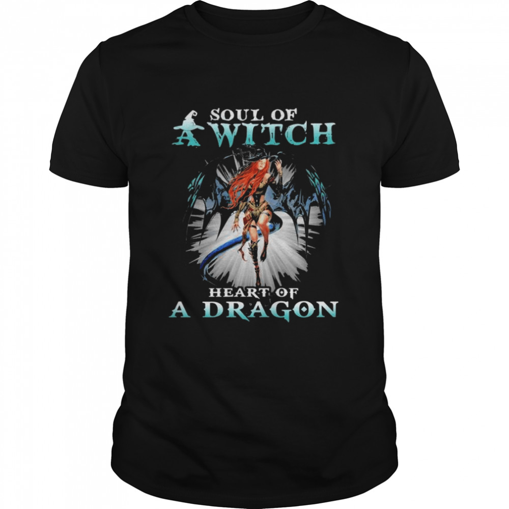 Soul of a witch heart of a dragon t-shirt Classic Men's T-shirt
