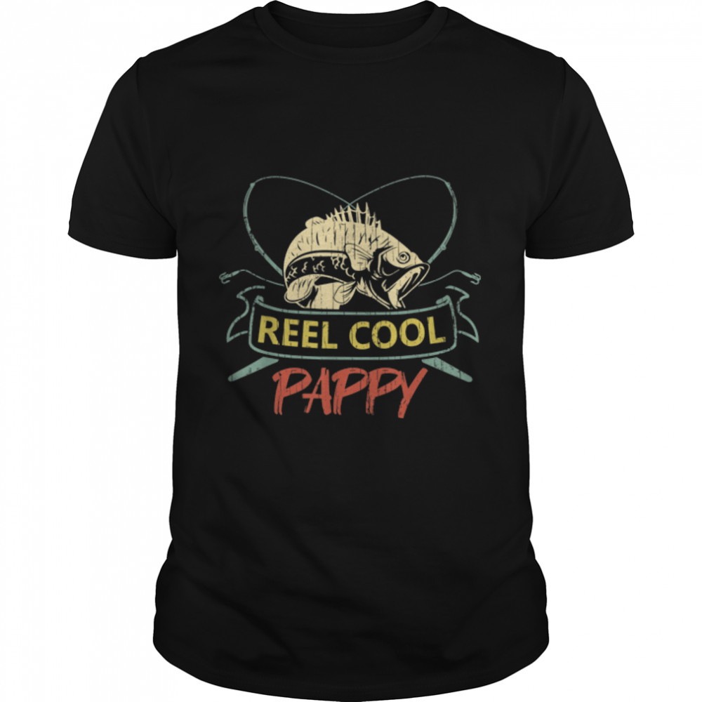 Mens Reel Cool Pappy  For Fathers Day T- B09TPHCYRN Classic Men's T-shirt