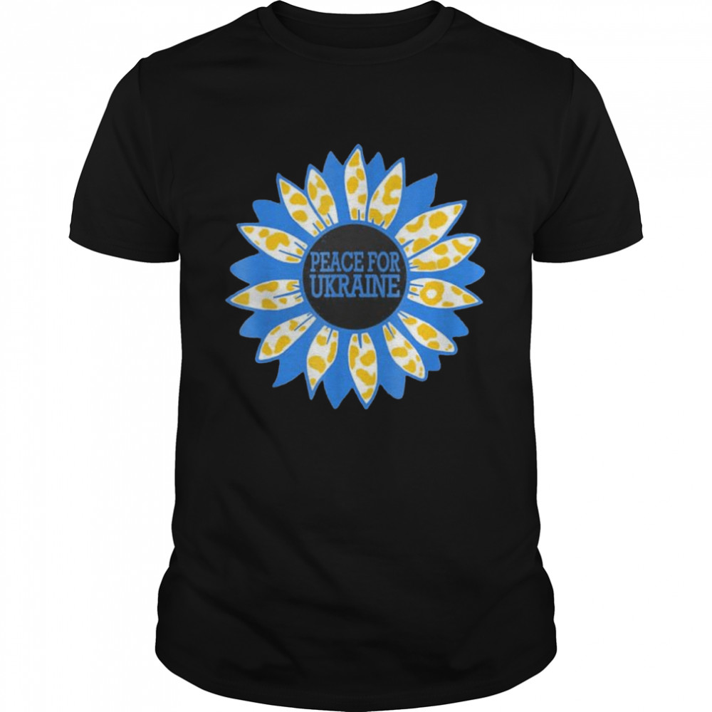 Ukraine Sunflower Stand with Ukraine Peace For Ukraine Peace Ukraine shirt Classic Men's T-shirt