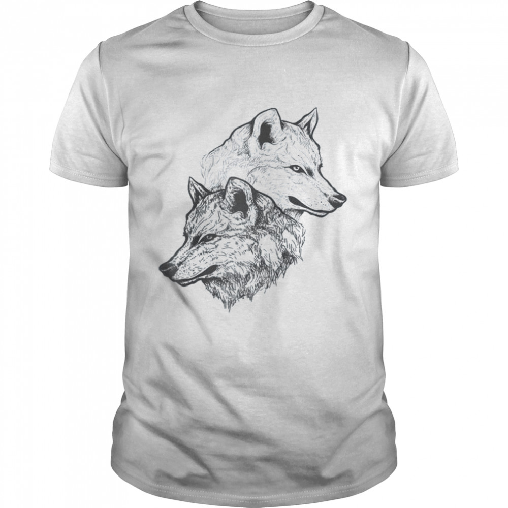 Two Wolf Balance  Classic Men's T-shirt
