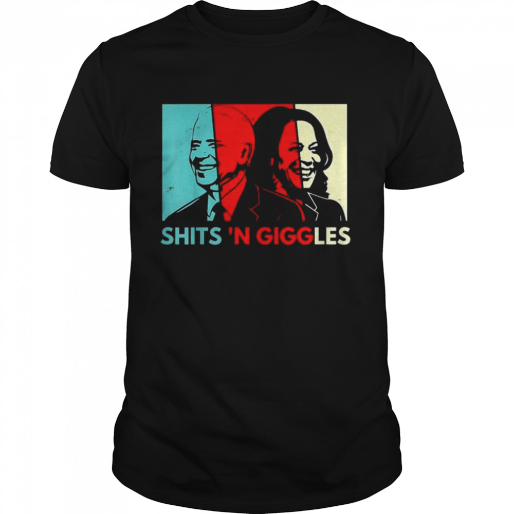 anti biden harris giggles political shirt Classic Men's T-shirt