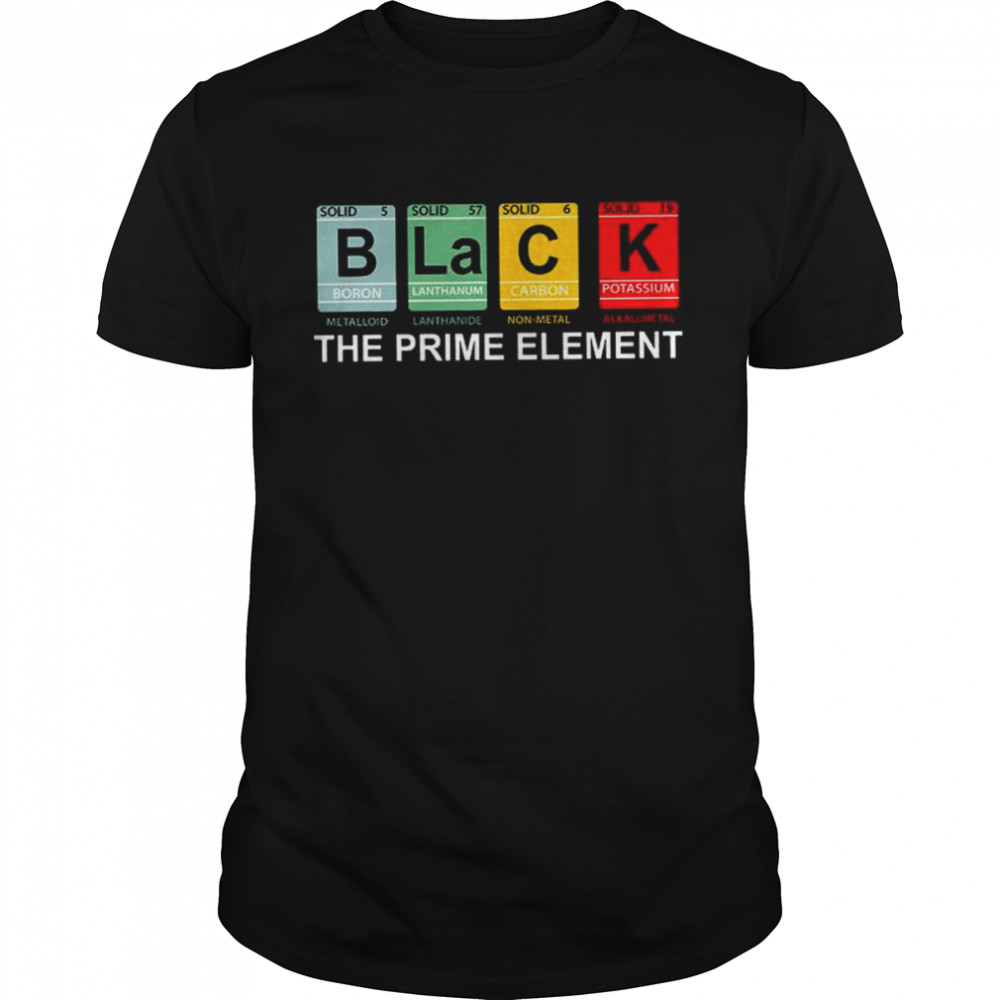 Black the prime element shirt