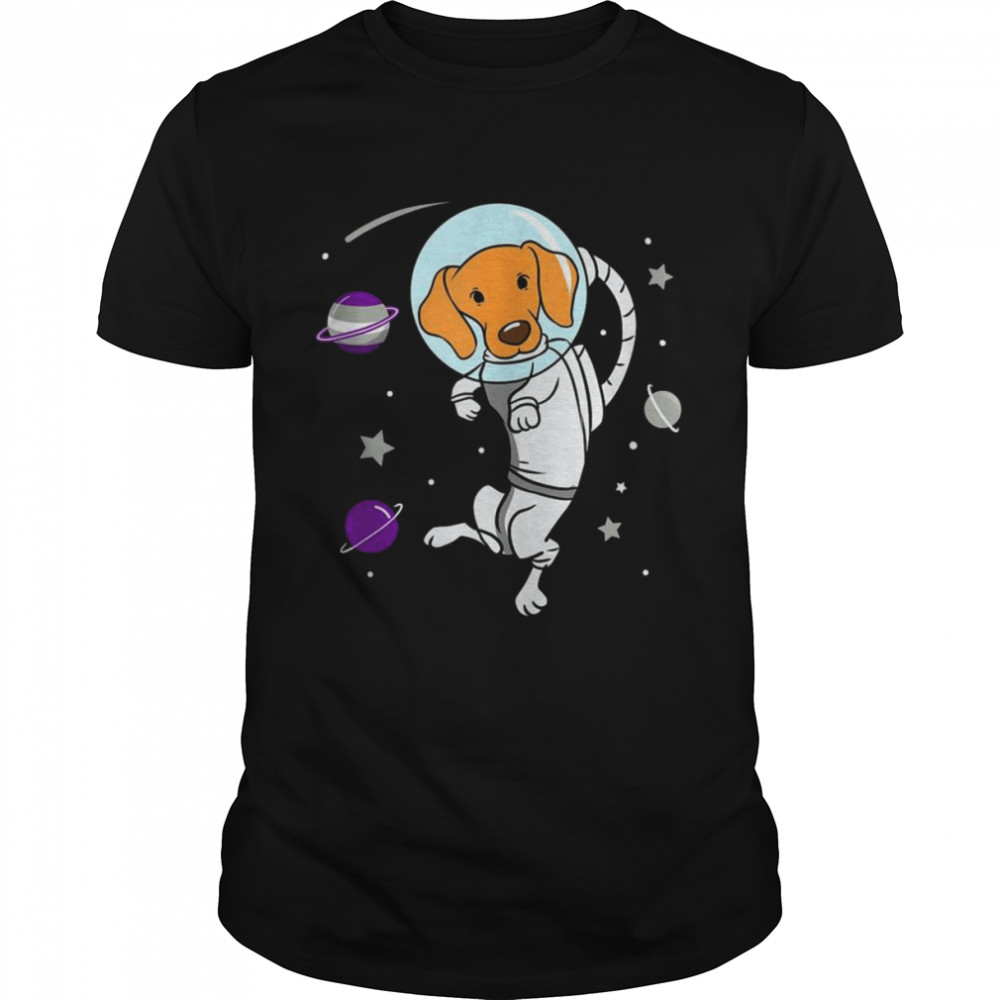 Graysexual Dog In Space Graysexual Pride Shirt