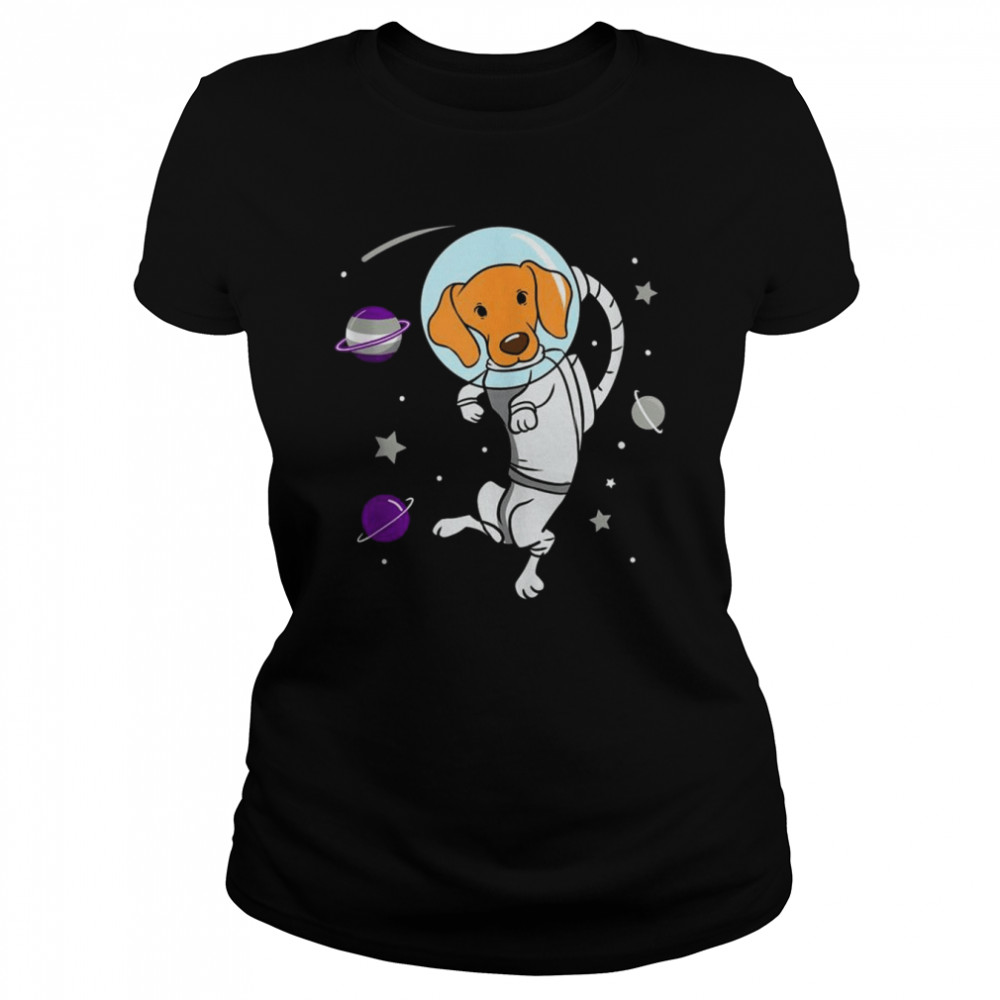 Graysexual Dog In Space Graysexual Pride  Classic Women's T-shirt