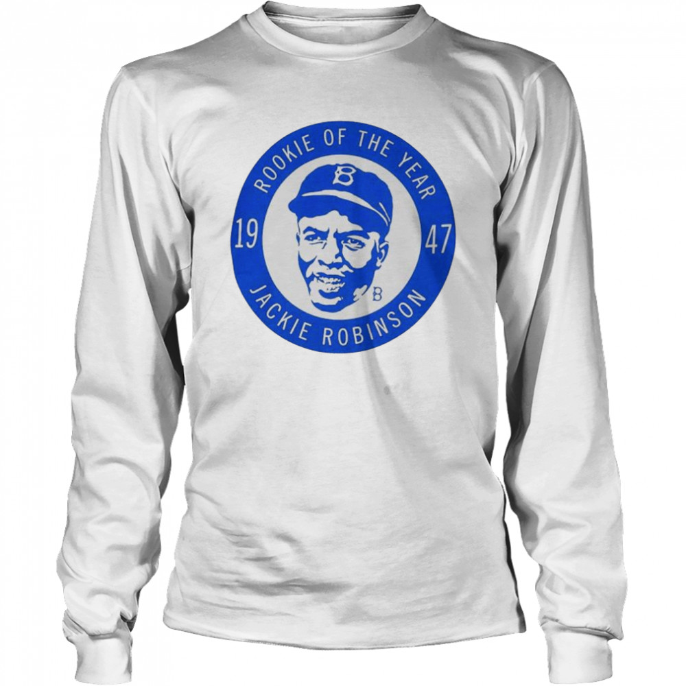 Rookie Of The Year Brooklyn Dodgers Jackie Robinson shirt Long Sleeved T-shirt