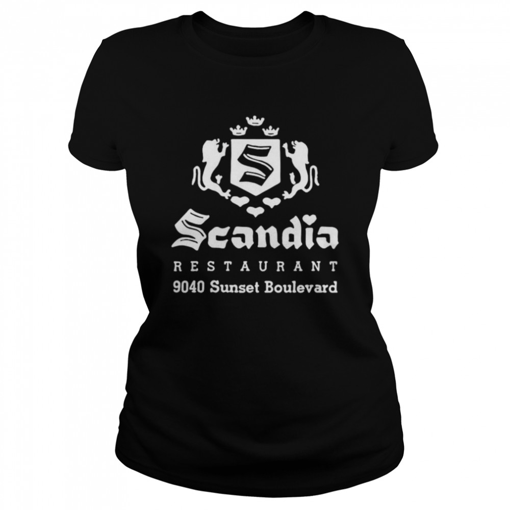 Scandia Restaurant 9040 Sunset Boulevard West Hollywood shirt Classic Women's T-shirt