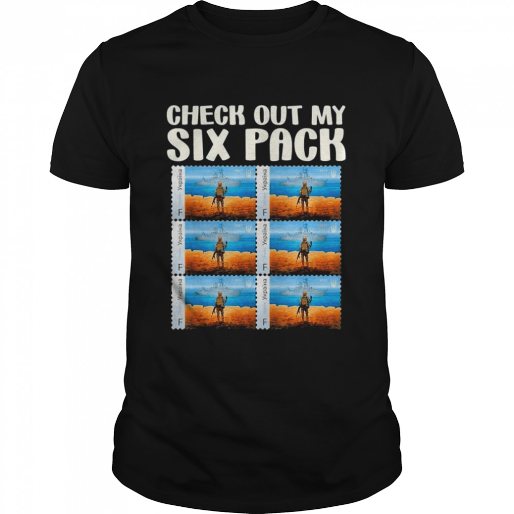 Check out my six pack Ukraine postage stamps shirt Classic Men's T-shirt