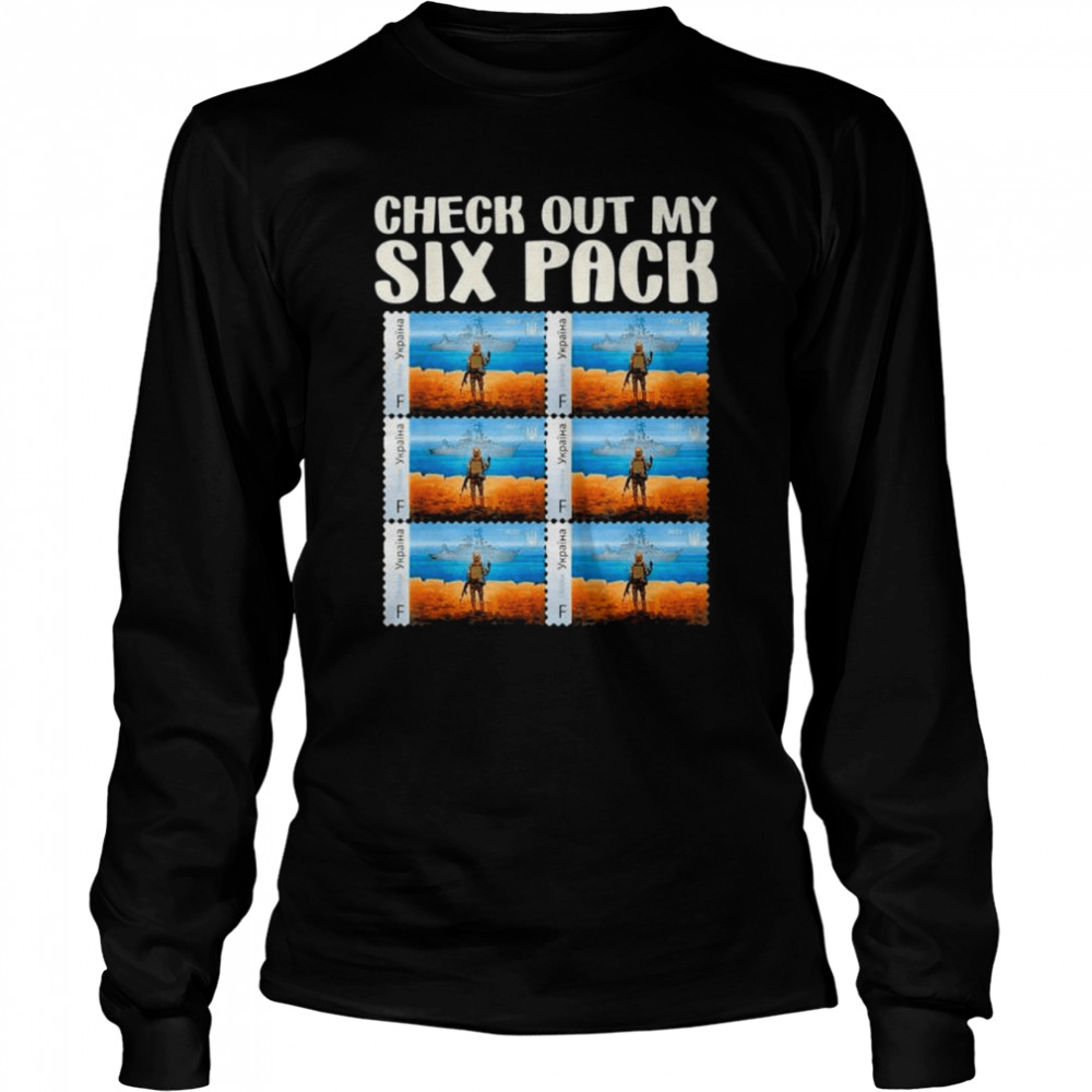 Check out my six pack Ukraine postage stamps shirt Long Sleeved T-shirt