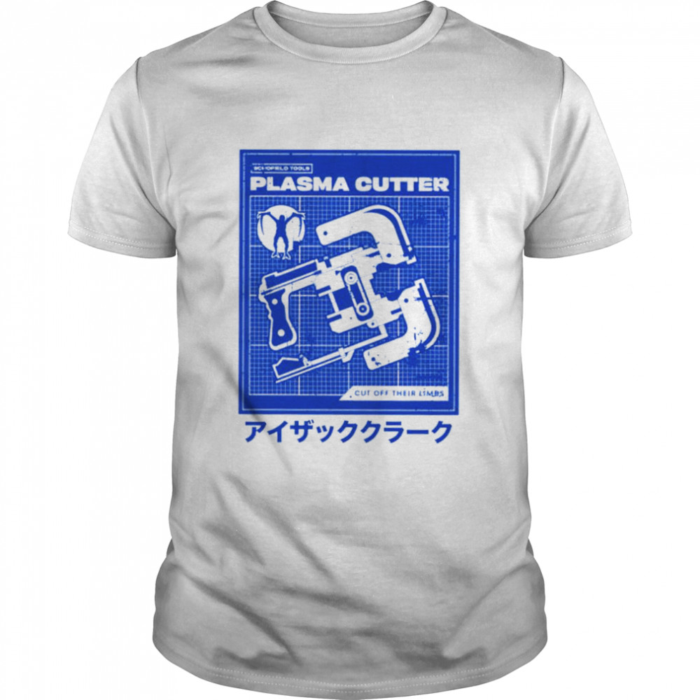Dead Space plasma cutter blueprint shirt