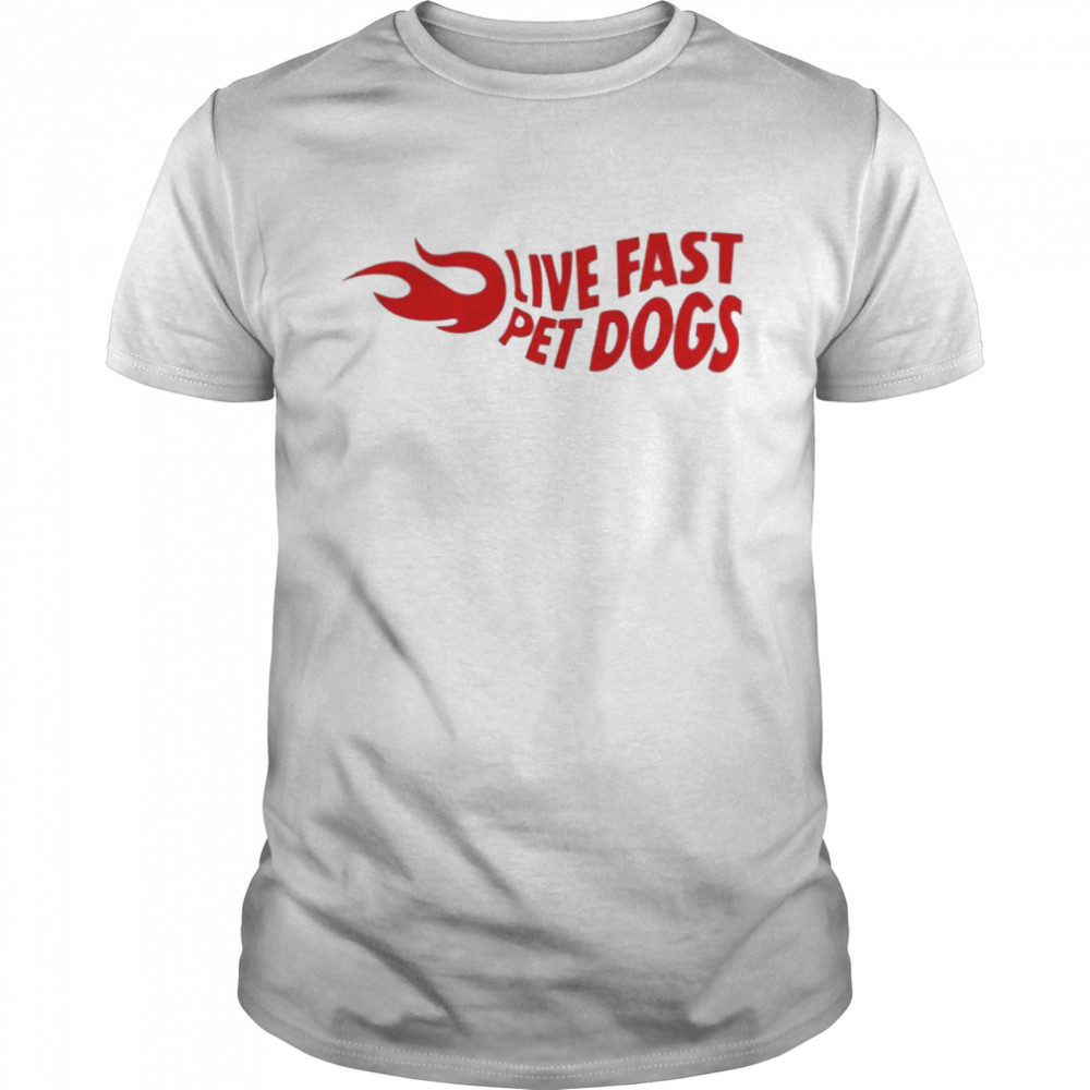 Hannah Newhouse Live Fast Pet Dogs Apple Girl Art T-Shirt