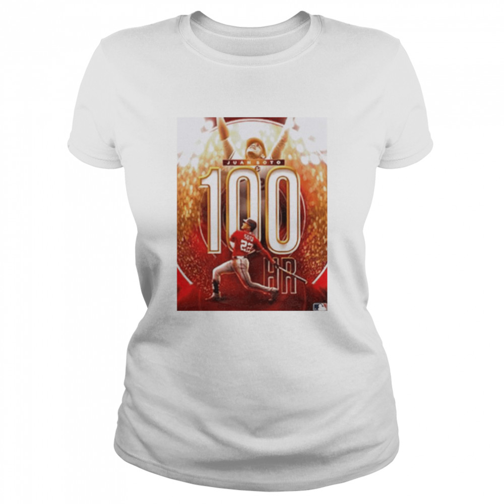 MLB Juan Soto 100 goals home runs shirt Classic Women's T-shirt