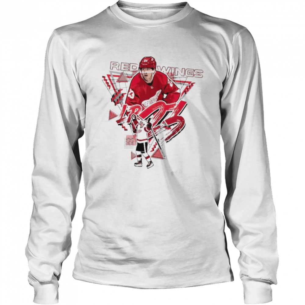 Red Wings LR23 Hockey shirt Long Sleeved T-shirt
