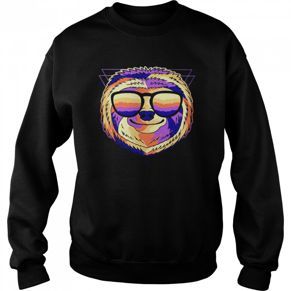 Sloth colorful shirt Unisex Sweatshirt