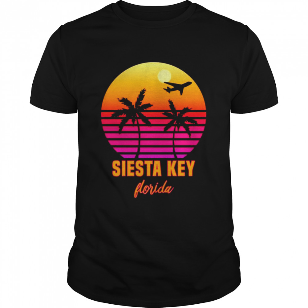 Summer Siesta Key Florida Sunset Palm Tree shirt Classic Men's T-shirt