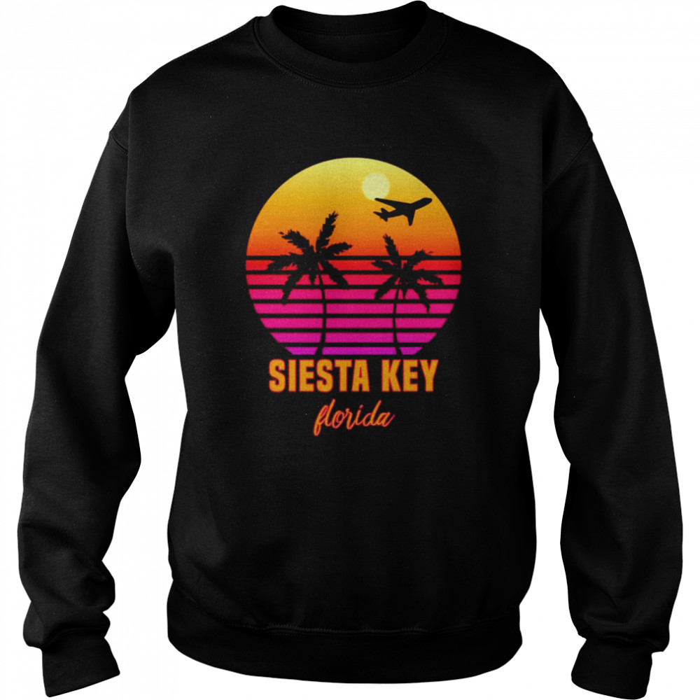 Summer Siesta Key Florida Sunset Palm Tree shirt Unisex Sweatshirt