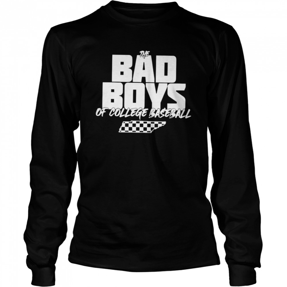The bad boys of college baseball shirt Long Sleeved T-shirt