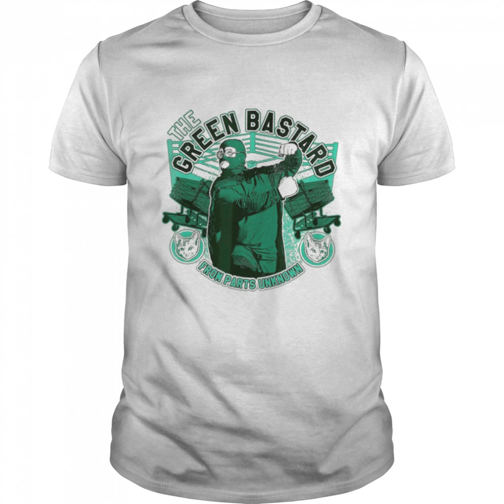 The Green Bastard from Parts Unknown logo shirt