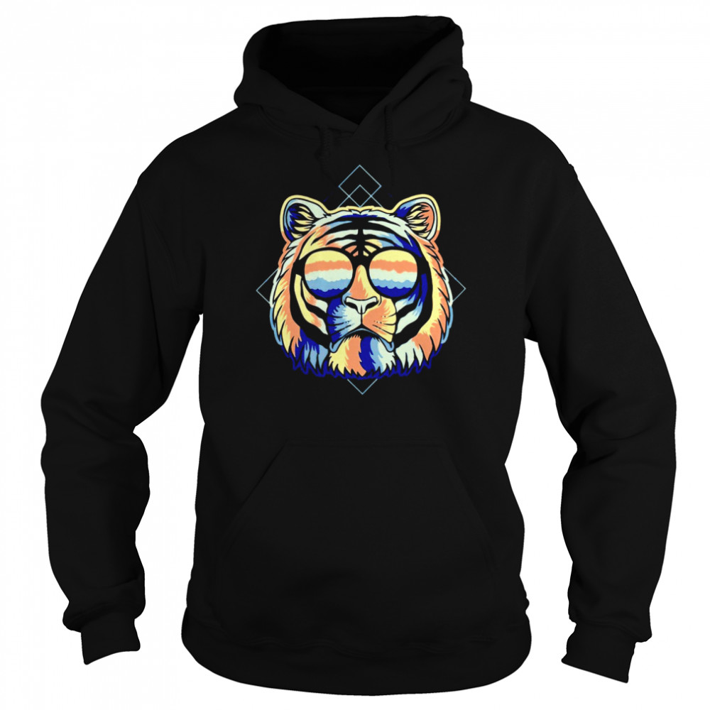 Tiger colorful shirt Unisex Hoodie