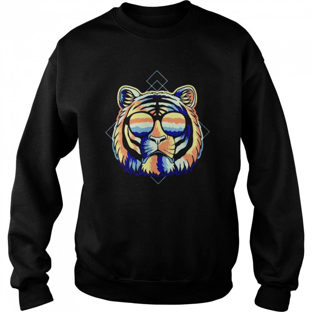 Tiger colorful shirt Unisex Sweatshirt