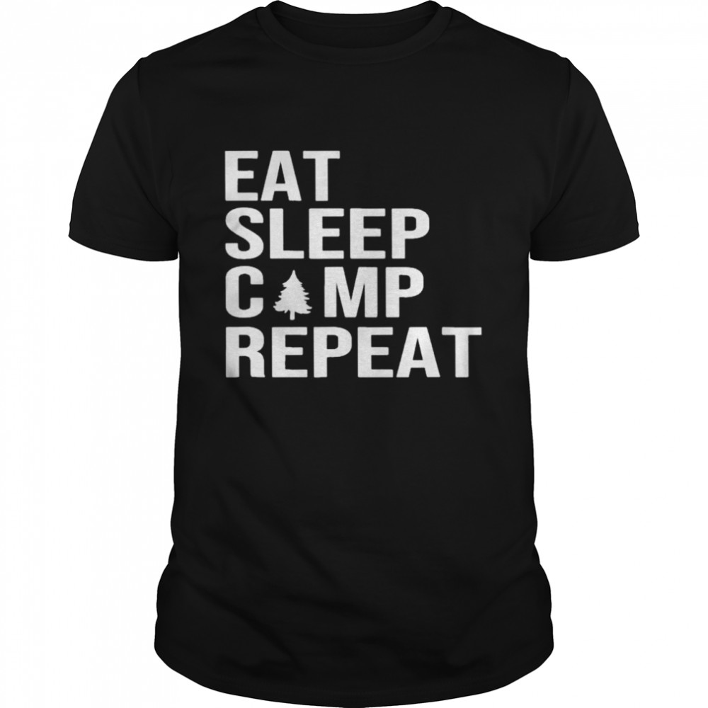Eat sleep camp repeat shirt