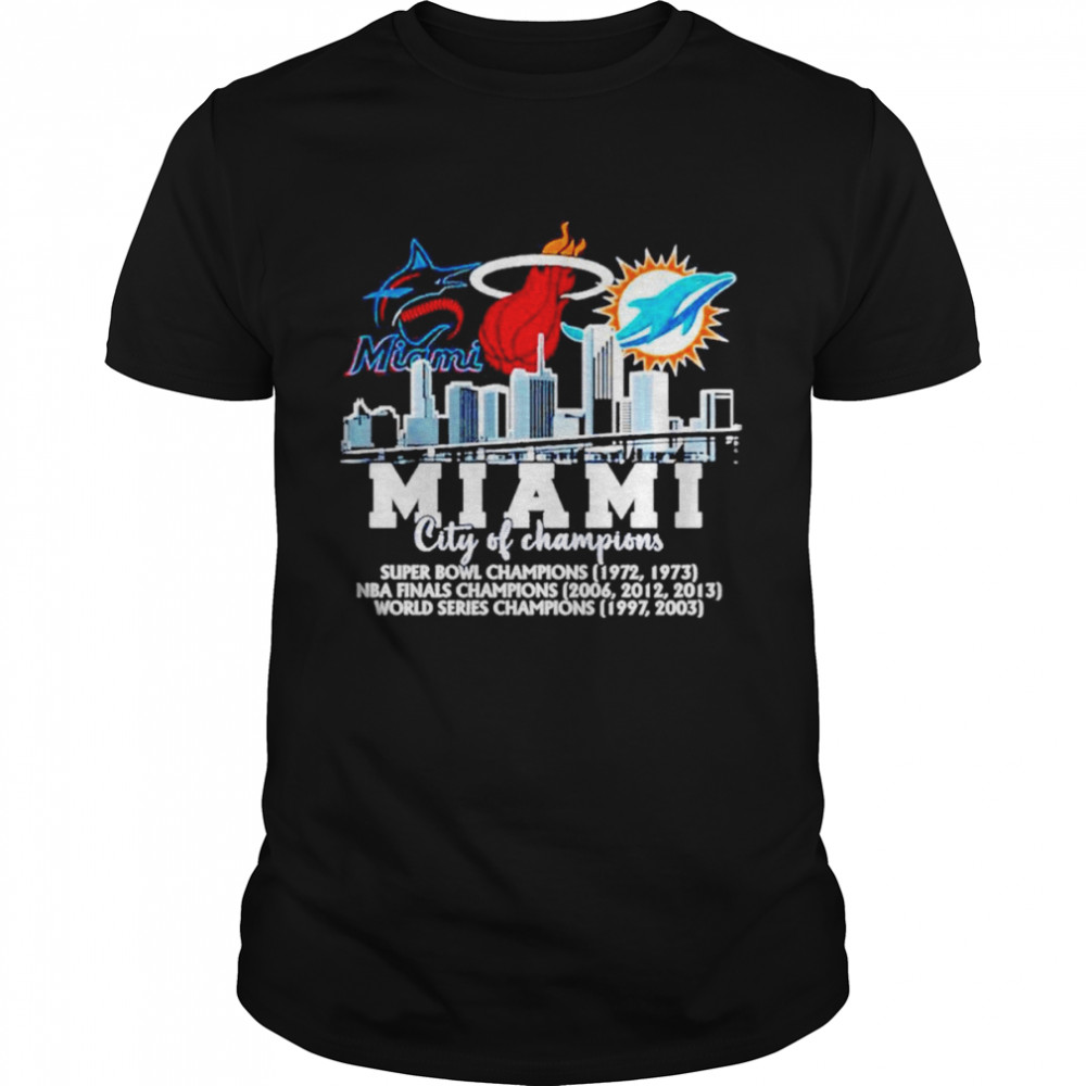 Miami City Of Champions Shirt