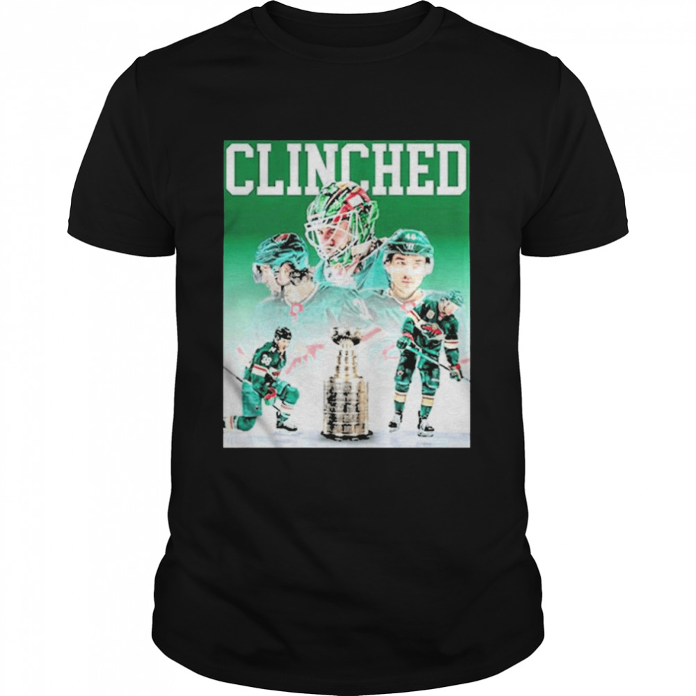 Minnesota Wild Trophy 2022 Clinched Stanley Cup Playoffs Shirt