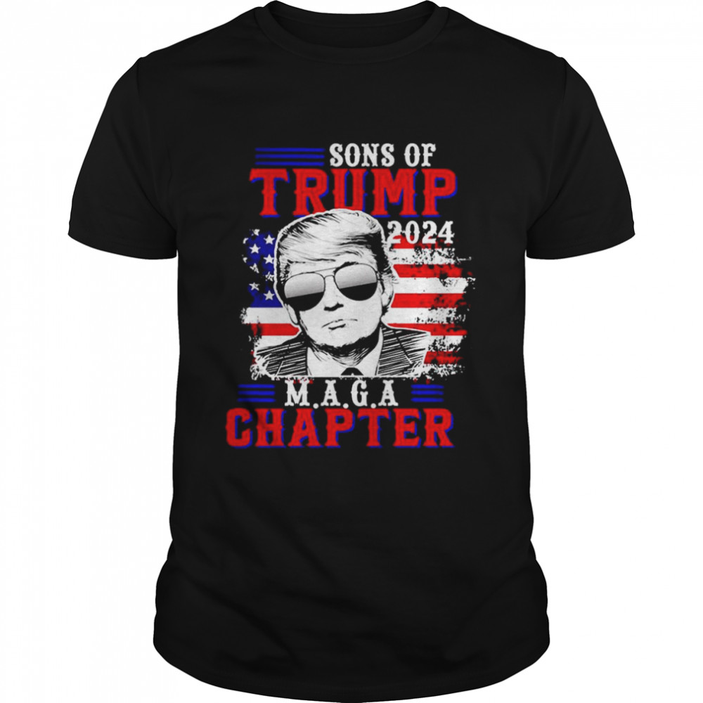Sons of Trump Maga Chapter American Flag T-Shirt