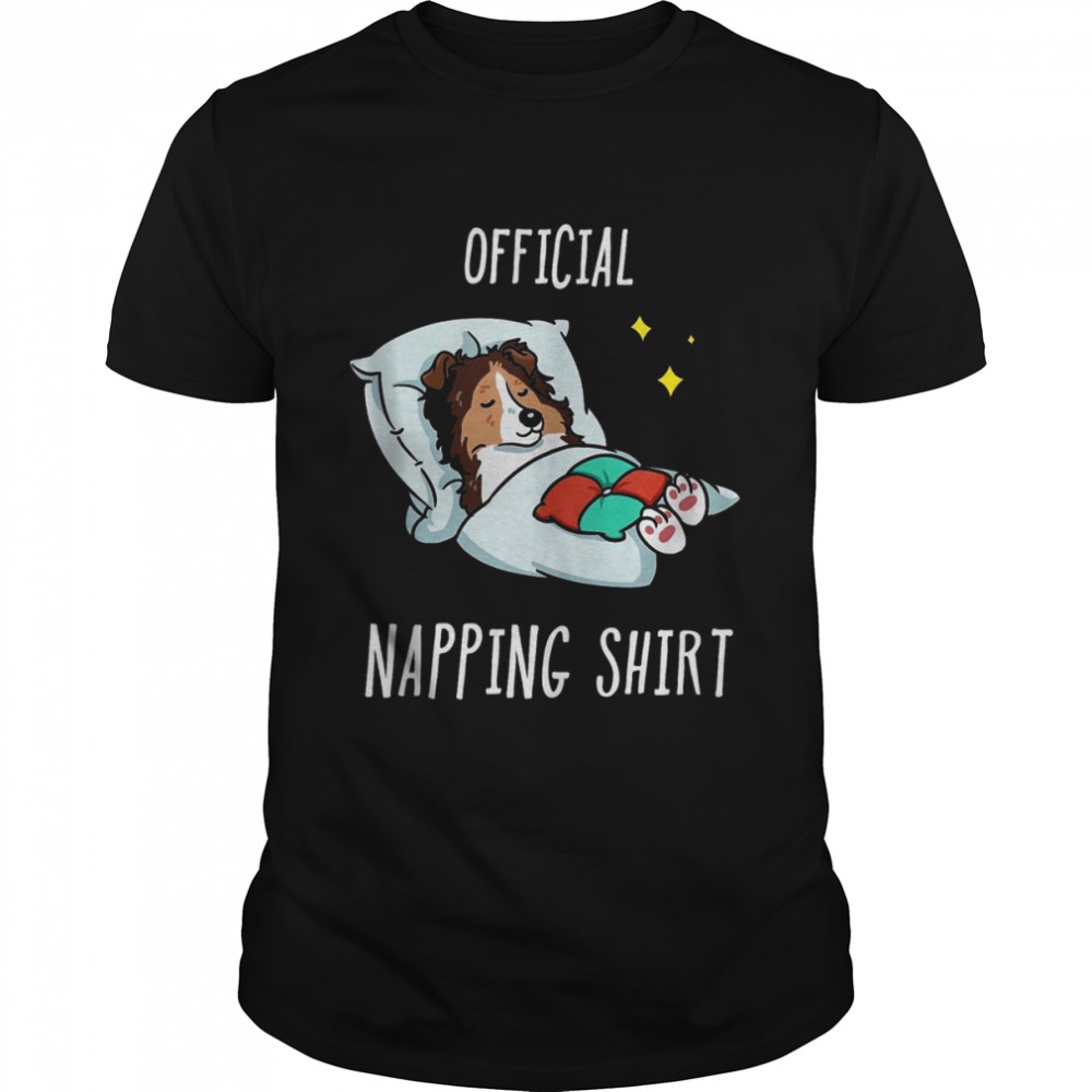 Sleeping Sheltie Pajamas Sleepyhead  Classic Men's T-shirt