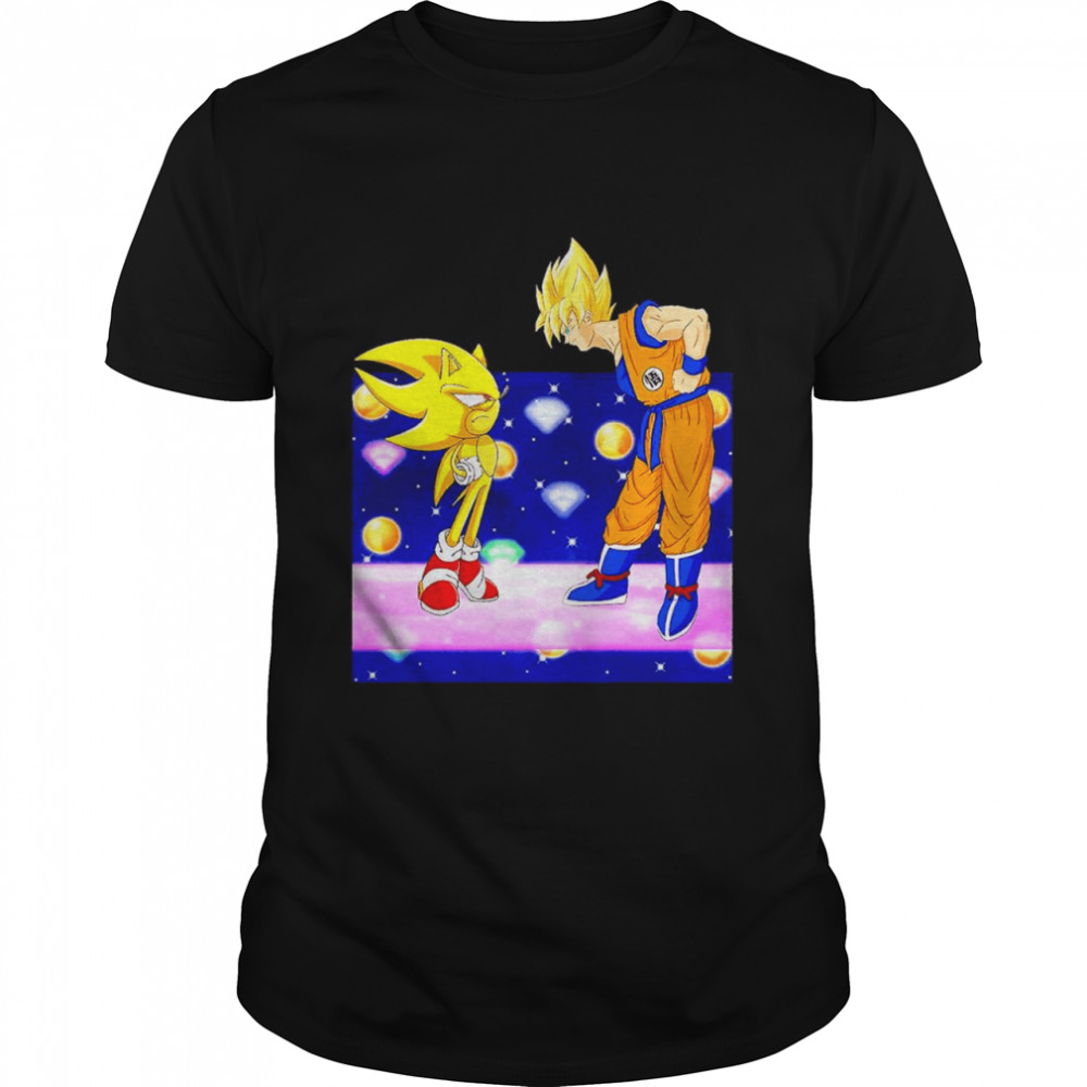 Super Sonic X Super Goku shirt