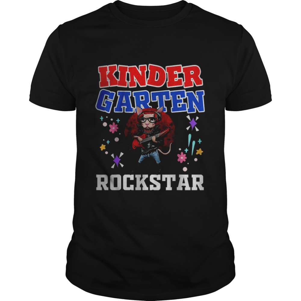 Kids Kindergarten Rock and Roll Star School Grads 2022 T- Classic Men's T-shirt