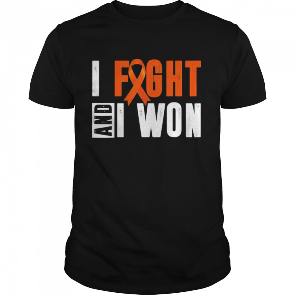 I fight and I won neurodiversity adhd awareness adhd warrior shirt