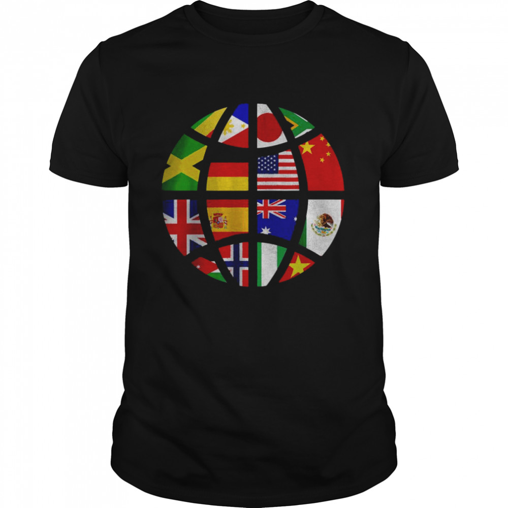 International World Flags Traveler Travelling World Flags T-Shirt
