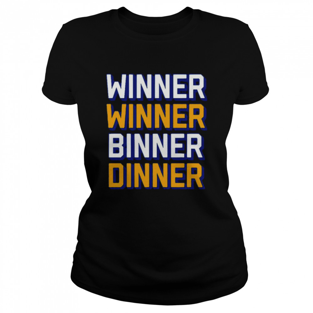 Jordan Binnington St. Louis Blues Winner Winner Binner Dinner shirt Classic Women's T-shirt