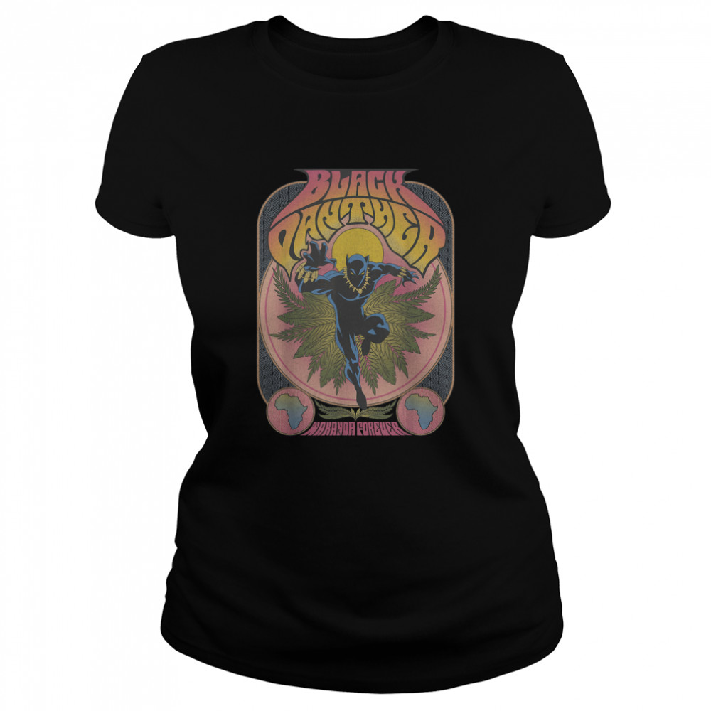 Marvel Black Panther Vintage 70's Poster Style T- Classic Women's T-shirt