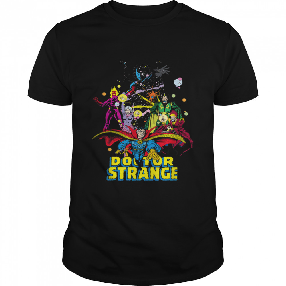 Marvel Doctor Strange Classic Comic Scene Graphic T-Shirt