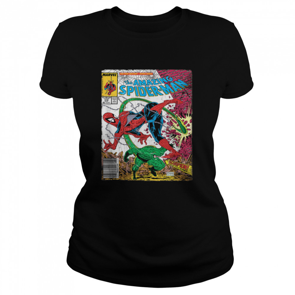Marvel Spider-Man Classic Retro Comic Scorpion Cover T- Classic Women's T-shirt