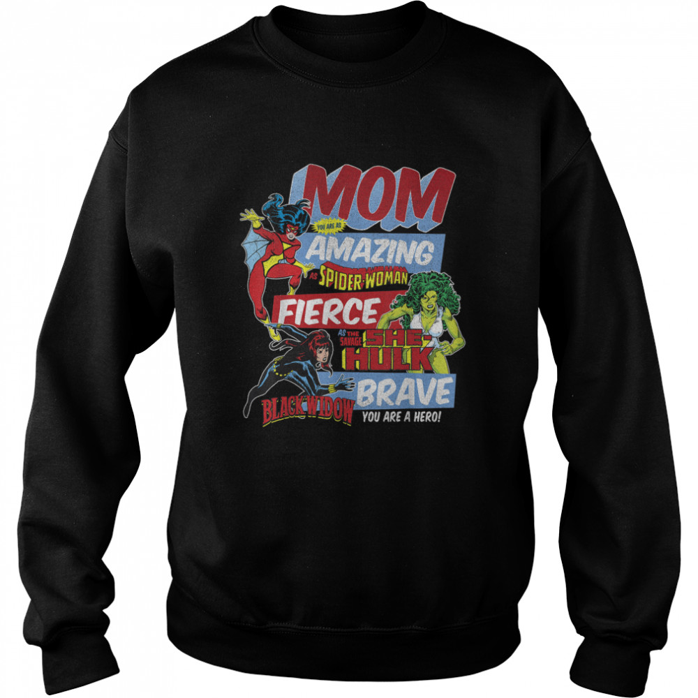 Marvel Vintage Retro Amazing Mom Graphic T- Unisex Sweatshirt